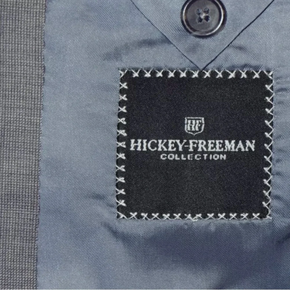 42R HICKEY FREEMAN JACKET BLACK LABEL GRAY WEAVE CANTERBURY 42 R PREOWNED MINT